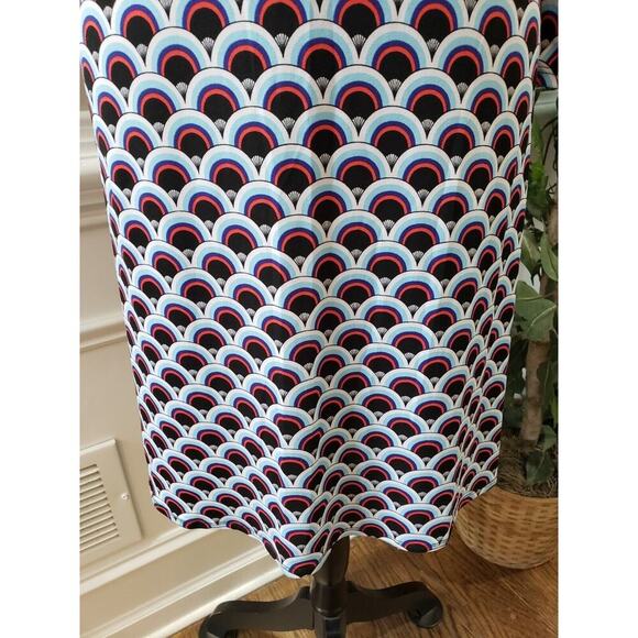 MSK Women's Multicolor Polyester Round Neck Long Sleeve Knee Length Dress Small - Picture 4 of 13